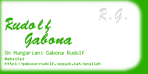 rudolf gabona business card